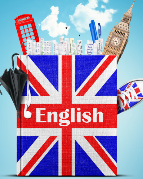 Symboles anglais : drapeau, parapluie, cabine téléphonique, big ben