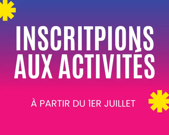 Inscriptions aux activités